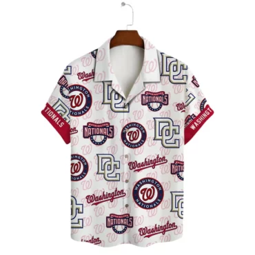 Personalized Washington Nationals Tropic Heat Hawaiian Shirt