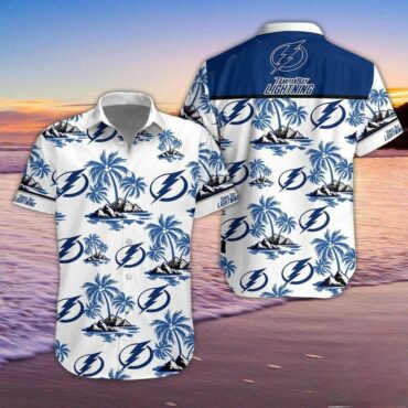 Tampa Bay Lightning Tropical Shock Hawaiian Shirt