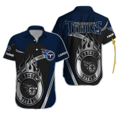 Tennessee Titans Hibiscus Blitz Hawaiian Shirt
