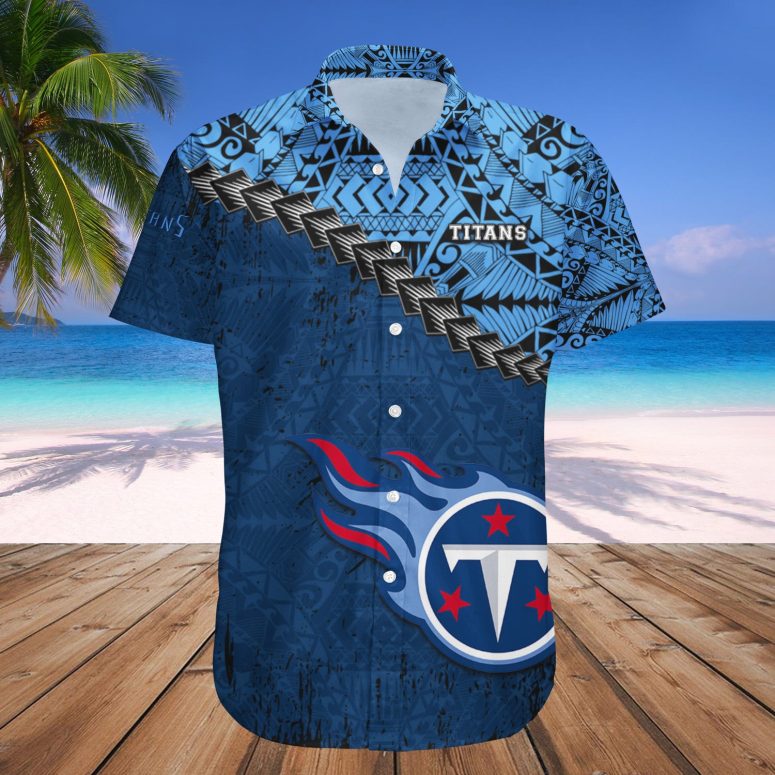 Tennessee Titans Tribal Pride Hawaiian Shirt