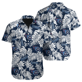 Tennessee Titans Tropical Foliage Hawaiian Shirt