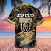 Vegas Golden Knights Sunset Elite Hawaiian Shirt Back - TeeAloha
