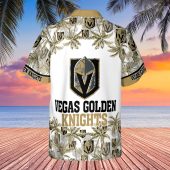 Vegas Golden Knights Tropical Sunset Hawaiian Shirt Back - TeeAloha