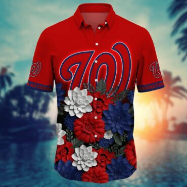 Washington Nationals Beachside Bliss Hawaiian Shirt