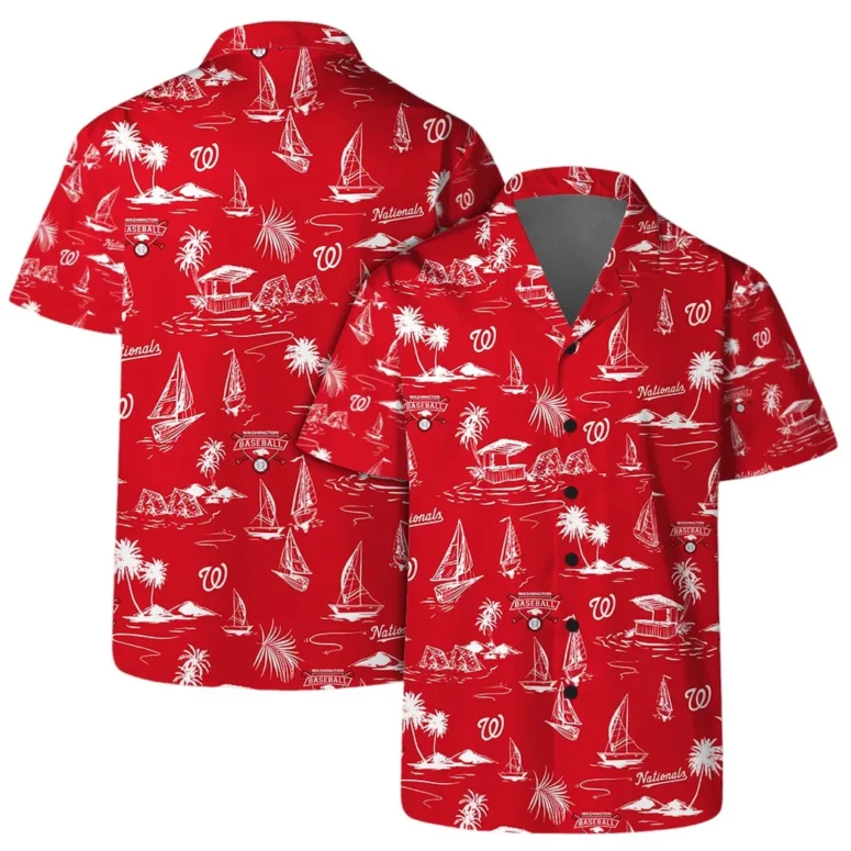 Washington Nationals Capital Tropics Hawaiian Shirt