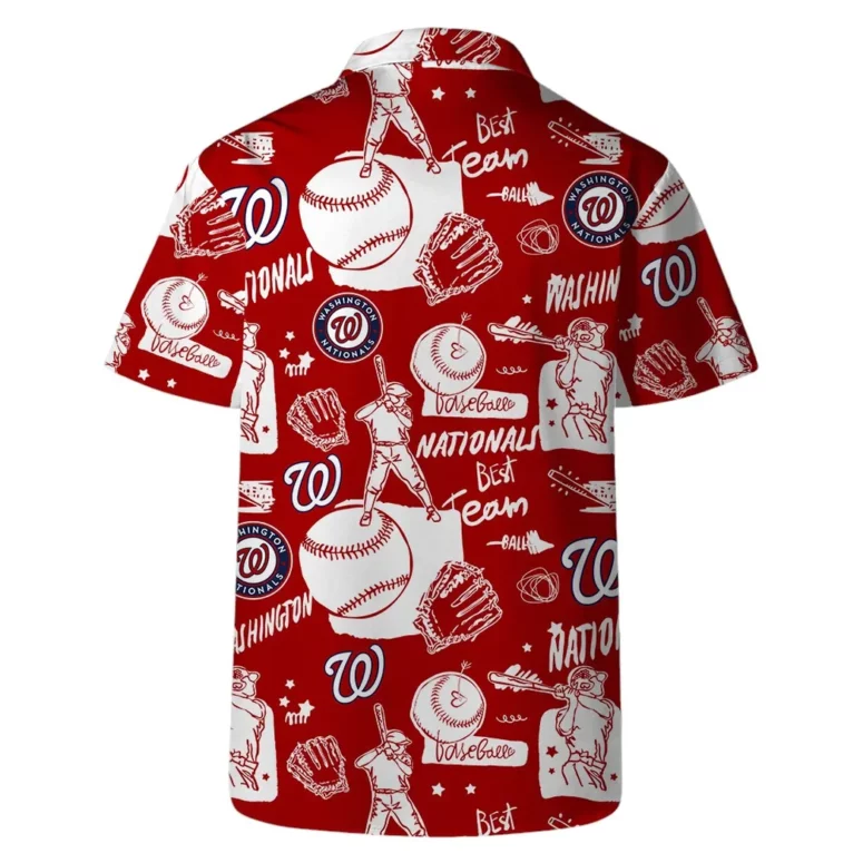 Washington Nationals Coastal Escape Hawaiian Shirt