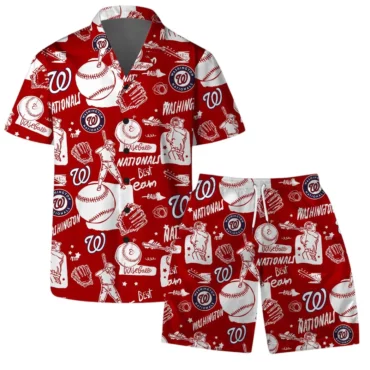 Washington Nationals Coastal Escape Hawaiian Shirt