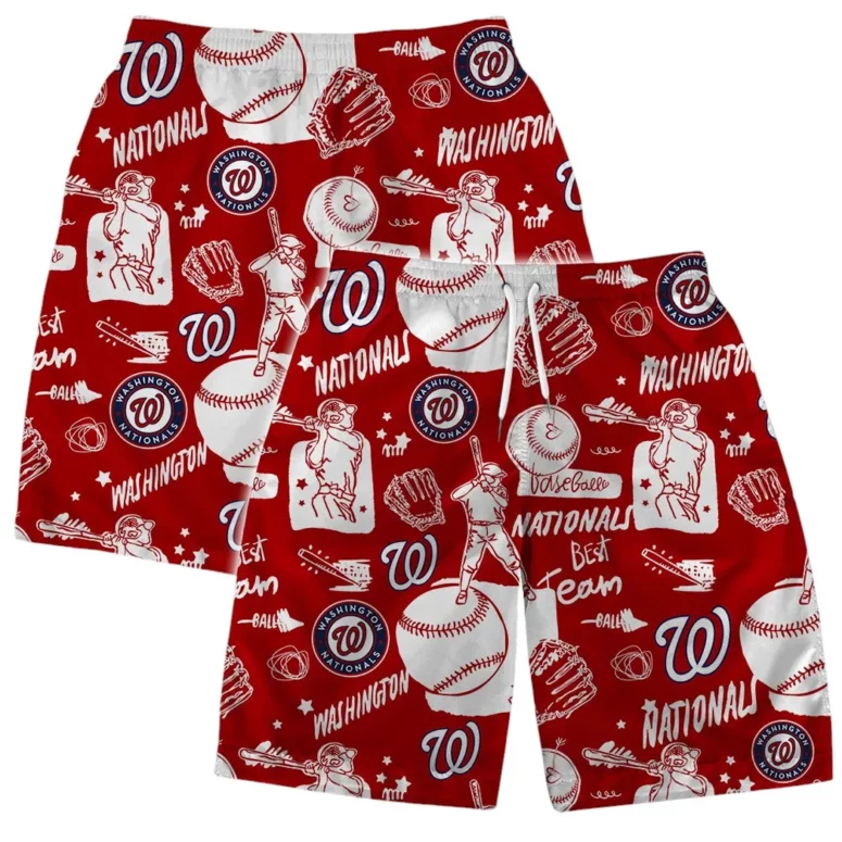 Washington Nationals Coastal Escape Hawaiian Shirt