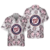 Washington Nationals Coastal Paradise Hawaiian Shirt - TeeAloha