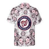 Washington Nationals Coastal Paradise Hawaiian Shirt Back - TeeAloha