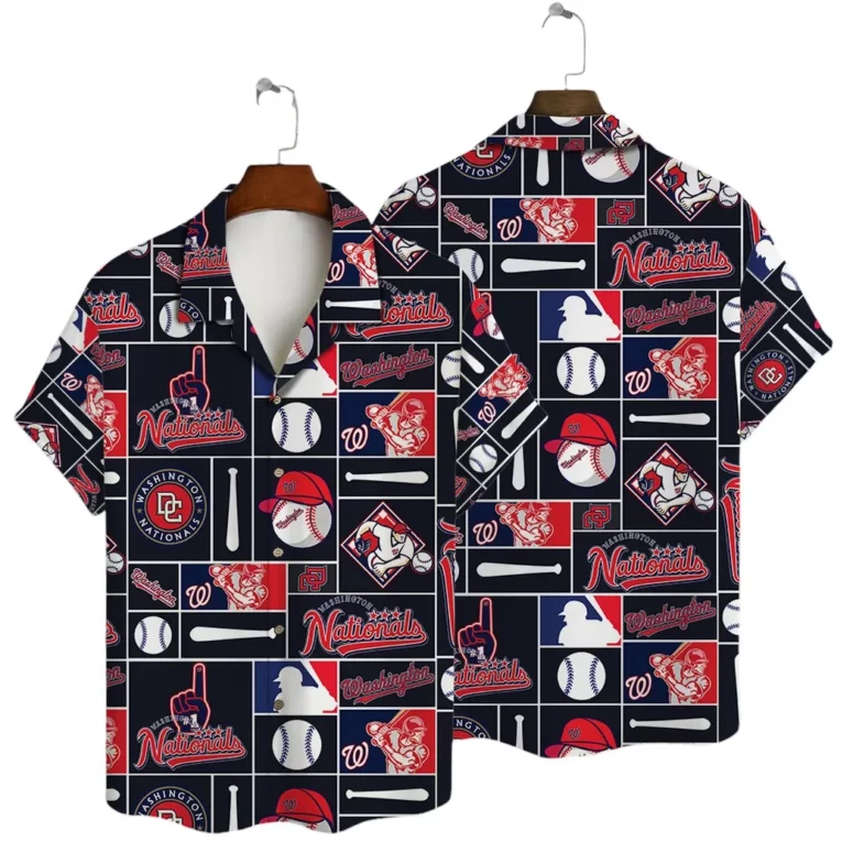 Washington Nationals Funny Icon Hawaiian Shirt