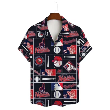 Washington Nationals Funny Icon Hawaiian Shirt