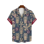 Washington Nationals Island Escape Hawaiian Shirt Front - TeeAloha