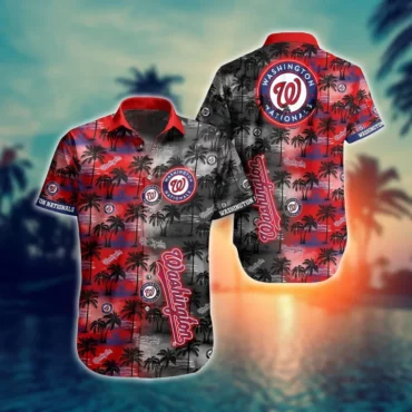 Washington Nationals Island Getaway Hawaiian Shirt