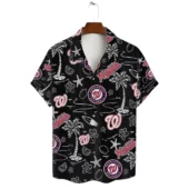 Washington Nationals Island Paradise Hawaiian Shirt Front - TeeAloha