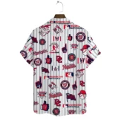 Washington Nationals Island Wave Hawaiian Shirt Back - TeeAloha