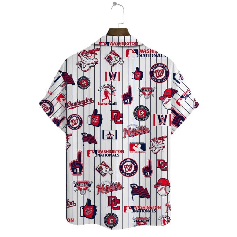 Washington Nationals Island Wave Hawaiian Shirt