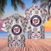 Washington Nationals Sunset Retreat Hawaiian Shirt - TeeAloha