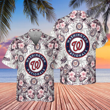 Washington Nationals Sunset Retreat Hawaiian Shirt