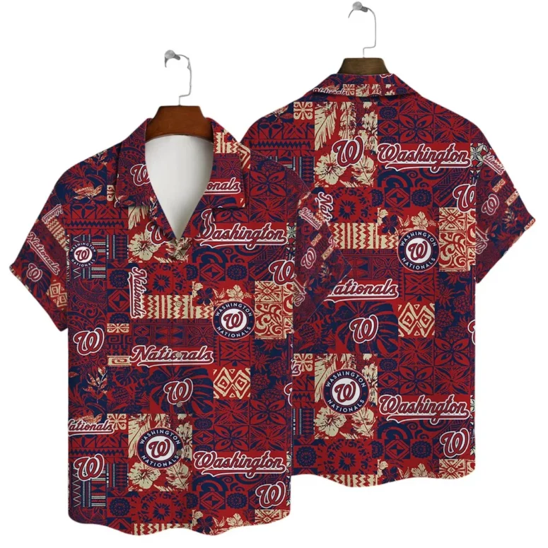 Washington Nationals Tropical Escape Hawaiian Shirt