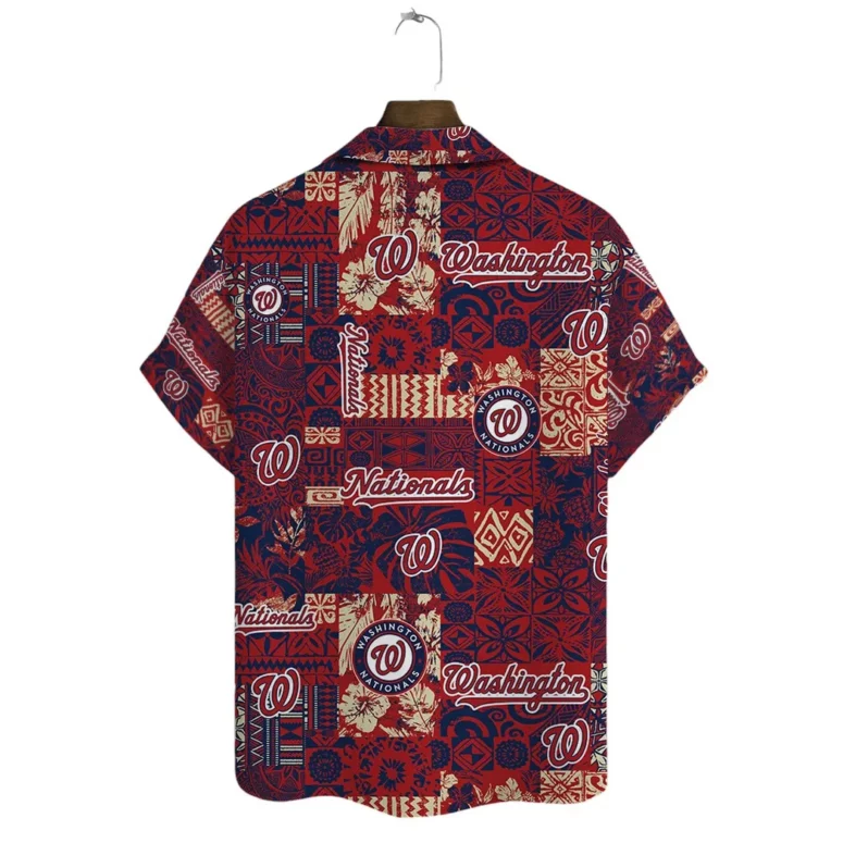 Washington Nationals Tropical Escape Hawaiian Shirt