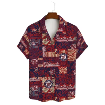 Washington Nationals Tropical Escape Hawaiian Shirt