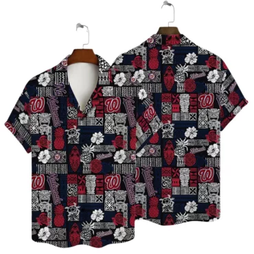 Washington Nationals Tropical Haven Hawaiian Shirt