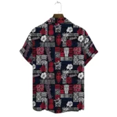 Washington Nationals Tropical Haven Hawaiian Shirt Back - TeeAloha