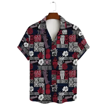 Washington Nationals Tropical Haven Hawaiian Shirt