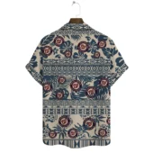 Washington Nationals Tropical Horizon Hawaiian Shirt Back - TeeAloha