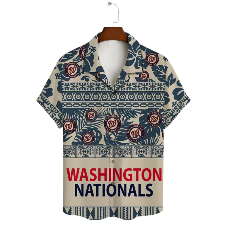 Washington Nationals Tropical Horizon Hawaiian Shirt