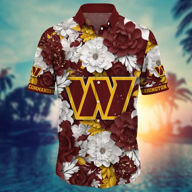 Washington Redskins Floral Pride Hawaiian Shirt