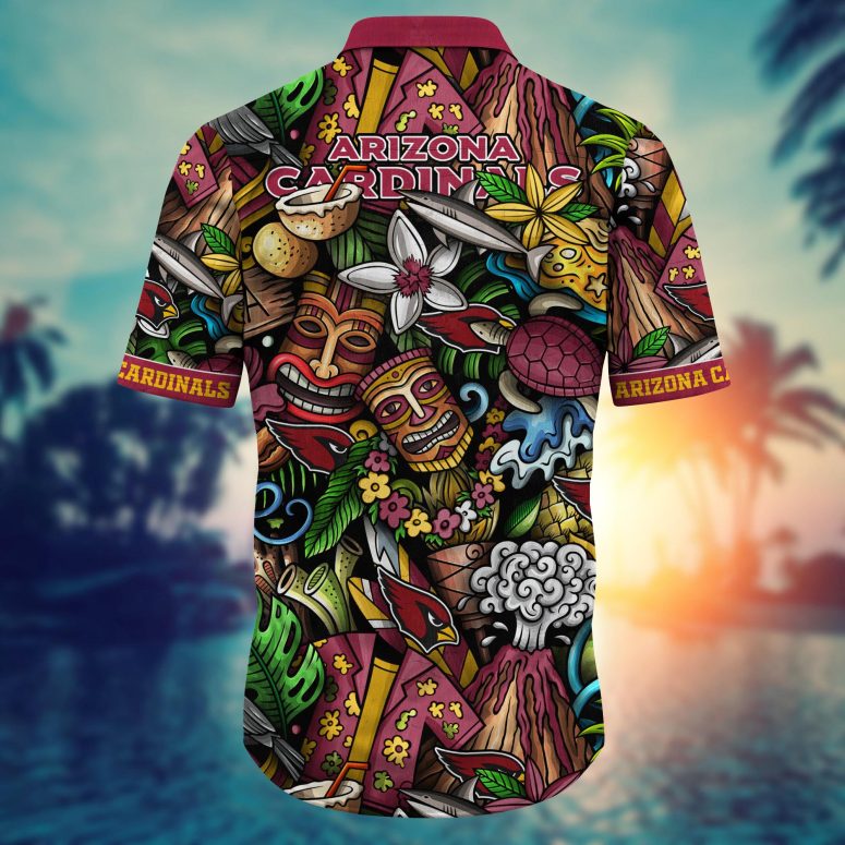 Arizona Cardinals Island Tiki Hawaiian Shirt