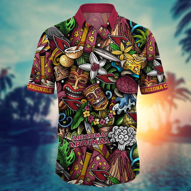 Arizona Cardinals Island Tiki Hawaiian Shirt