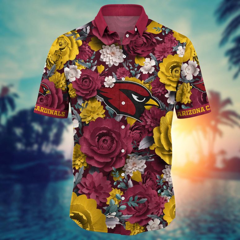 Arizona Cardinals Rose Garden Hawaiian Shirt