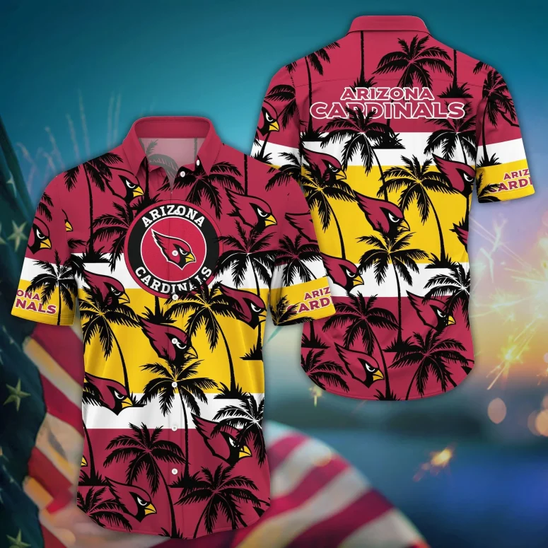 Arizona Cardinals Tropical Horizon Hawaiian Shirt