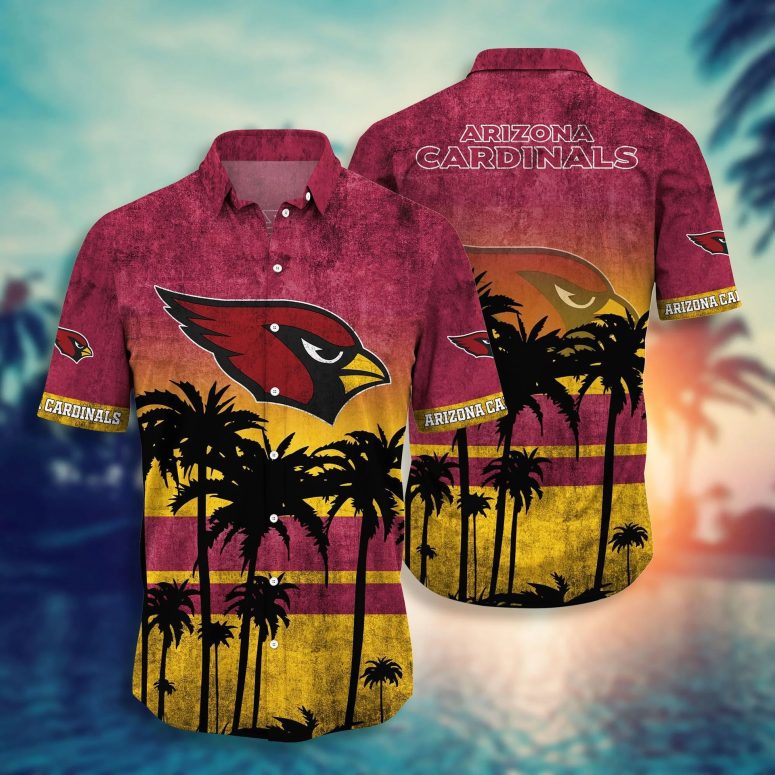 Arizona Cardinals Tropical Sunset Hawaiian Shirt