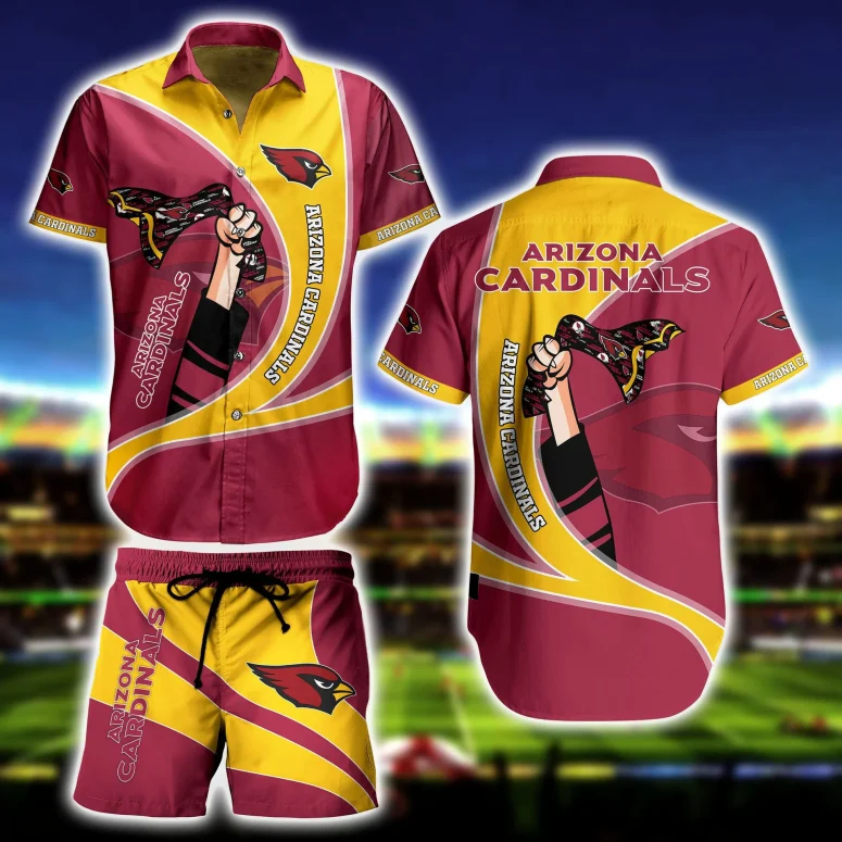 Arizona Cardinals Victory Wave Hawaiian Shirt