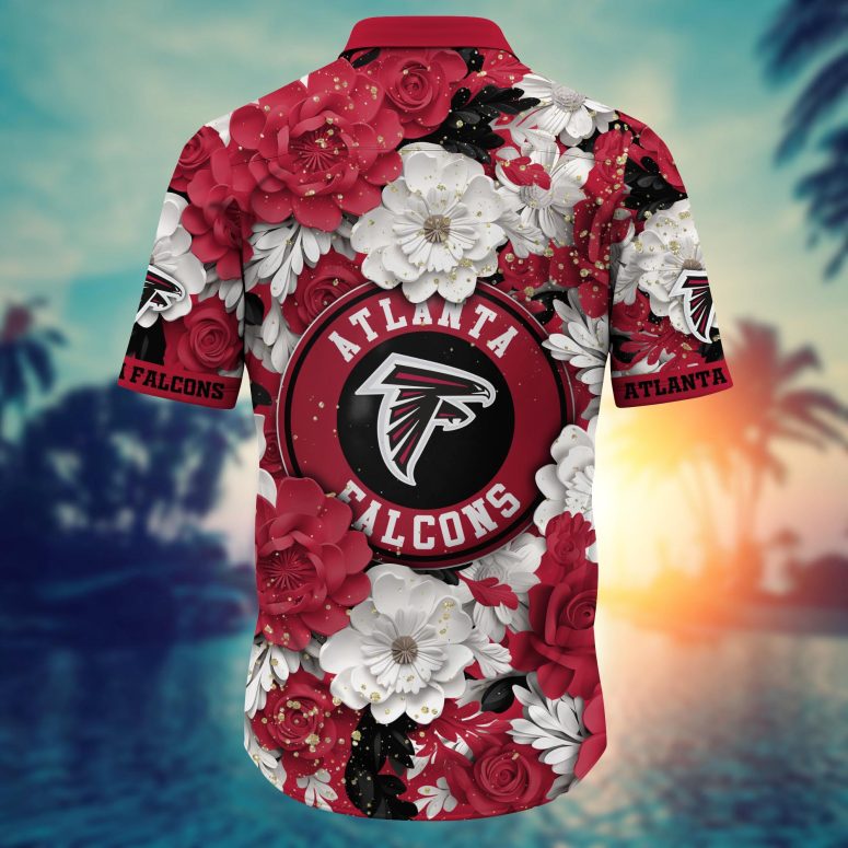 Atlanta Falcons Floral Passion Hawaiian Shirt