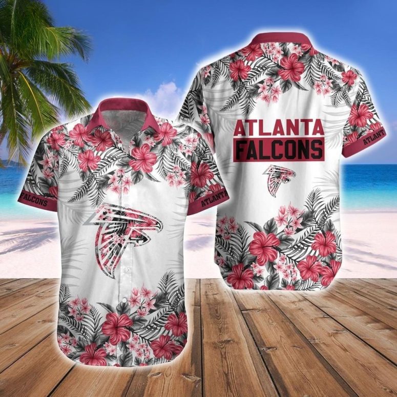 Atlanta Falcons Floral Vibes Hawaiian Shirt