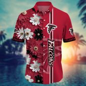 Atlanta Falcons Tropical Vibes Hawaiian Shirt Front - TeeAloha