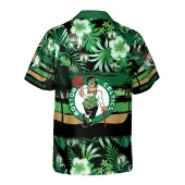 Boston Celtics Champs Tropical Hawaiian Shirt Back - TeeAloha