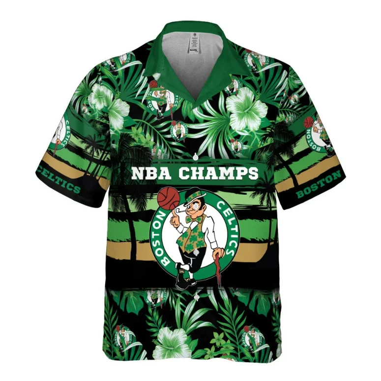 Boston Celtics Champs Tropical Hawaiian Shirt