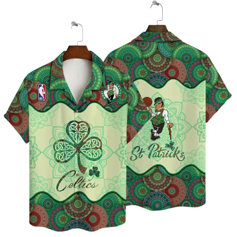 Boston Celtics Happy Saint Patrick's Day AOP Hawaiian Shirt