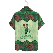 Boston Celtics Happy Saint Patricks Day Aop Hawaiian Shirt Back - TeeAloha