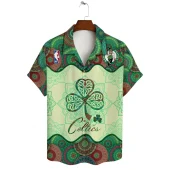 Boston Celtics Happy Saint Patricks Day Aop Hawaiian Shirt Front - TeeAloha