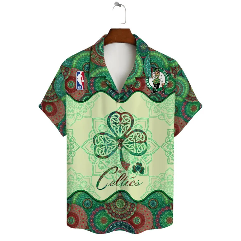 Boston Celtics Happy Saint Patrick's Day AOP Hawaiian Shirt