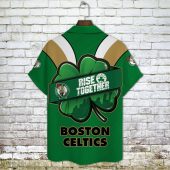 Boston Celtics Happy Saint Patrick’s Day Hawaiian Shirt Back - TeeAloha