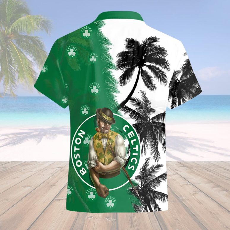 Boston Celtics Palm Island Hawaiian Shirt
