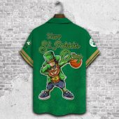 Boston Celtics St Patrick’s Day Hawaiian Shirt Back - TeeAloha
